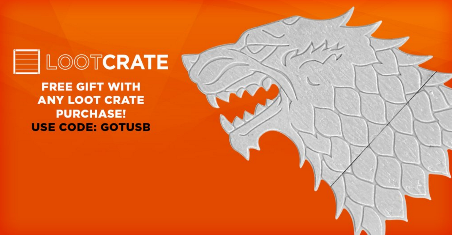 Free Game of Thrones USB with Loot Crate Subscription!