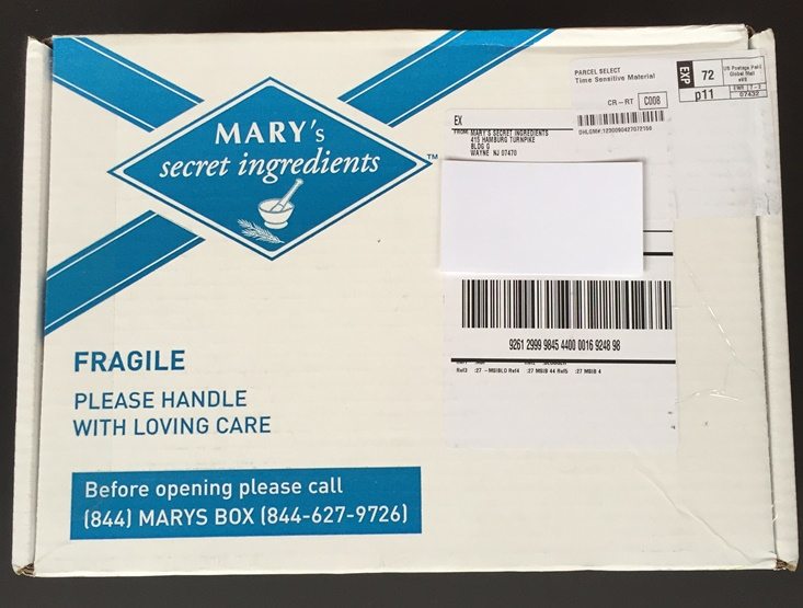 Mary’s Secret Ingredients Subscription Box Review + Coupon – April 2016