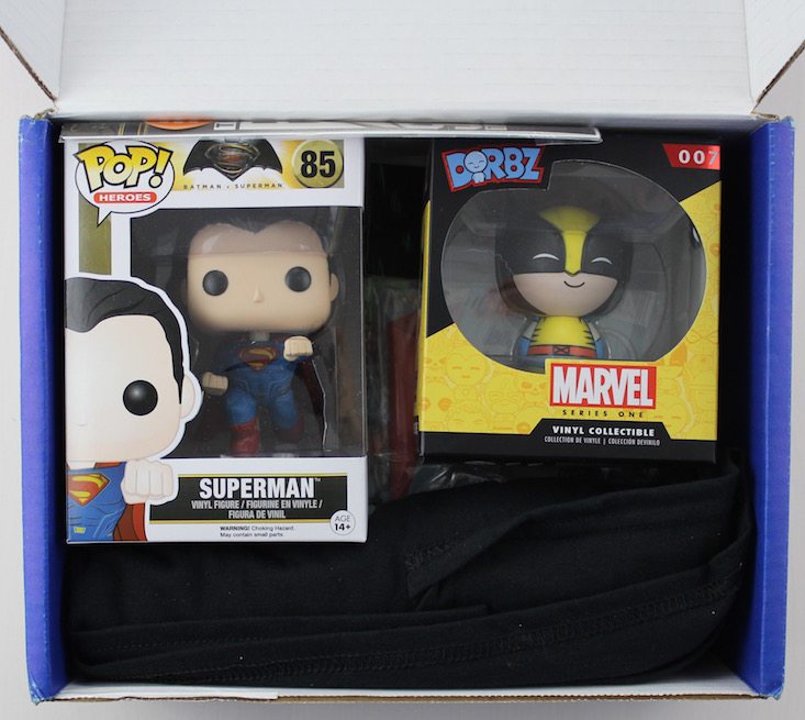Comic Block Subscription Box Review + Coupon March 2016 - inside