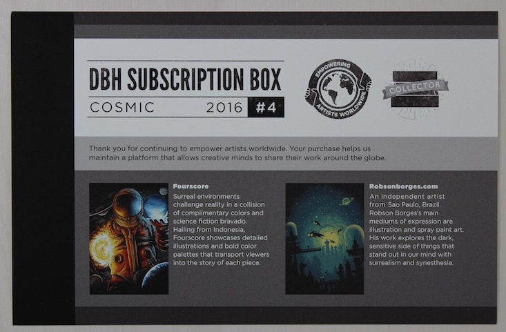 Design By Humans Collector's Box Review April 2016 - card