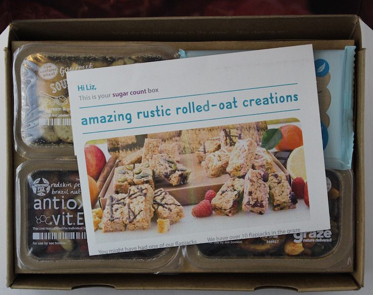 Graze Sugar Count Box Review + Free Box Coupon April 2016 - inside