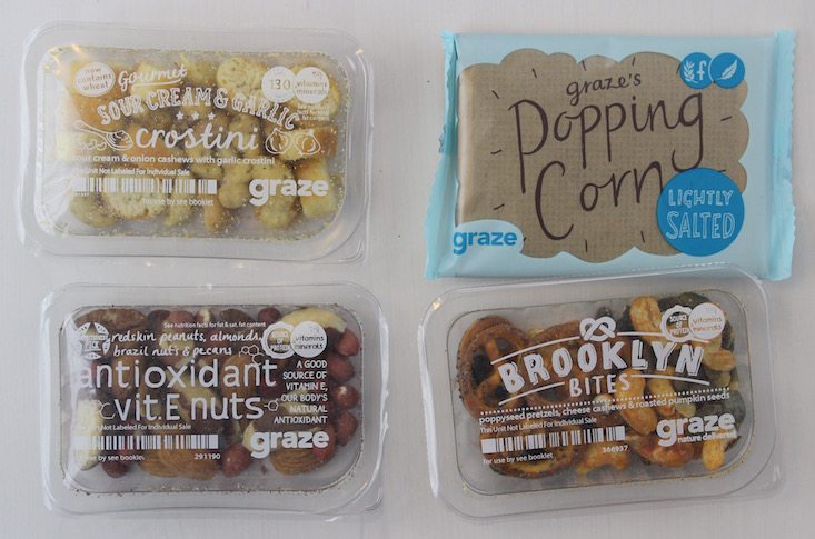 Graze Sugar Count Box Review + Free Box Coupon April 2016 - snacks 1
