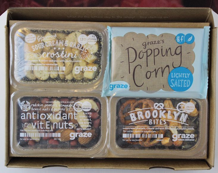 Graze Sugar Count Box Review + Free Box Coupon April 2016 - top try