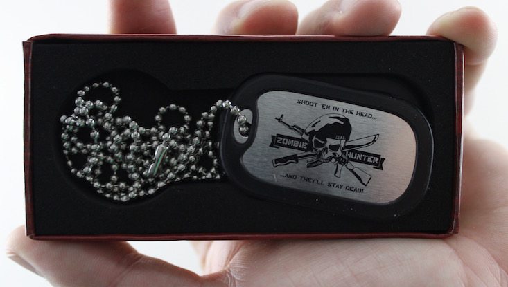 Horror Block Subscription Box Review + Coupon March 2016 - dog tags