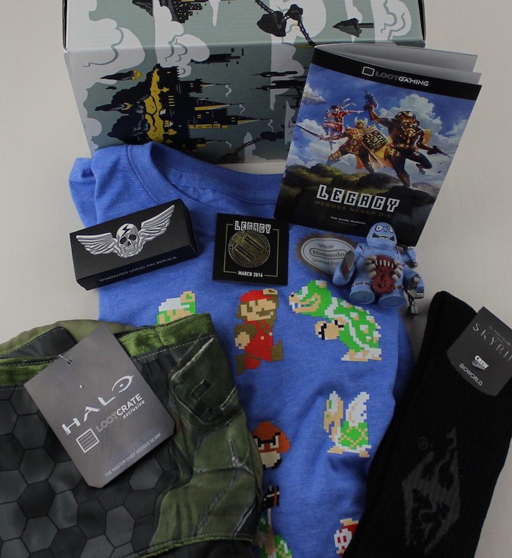 Loot Gaming Subscription Box Review & Coupon April 2016 - all items