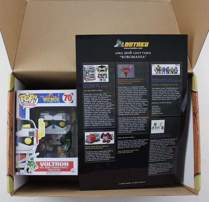 Lootaku Subscription Box Review + Coupon April 2016 - inside