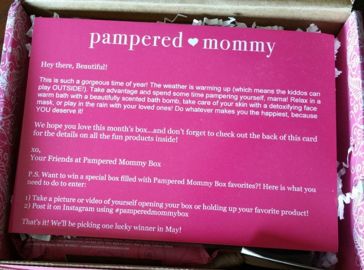 PAMPERED MOMMY APRIL 2016 - INFO 1