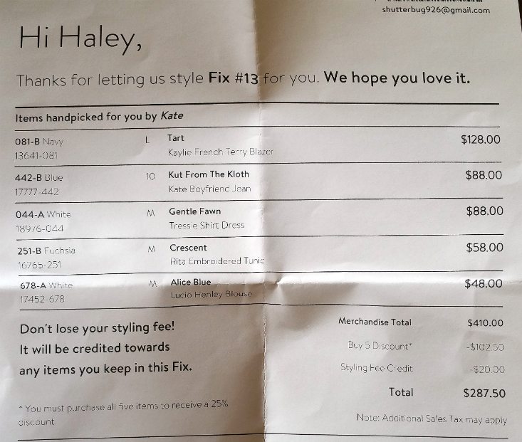 STITCH FIX APRIL 2016 - info 2