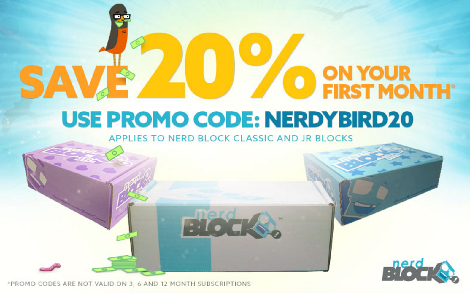 20% Off Your First Nerd Block or Nerd Block Jr Box!