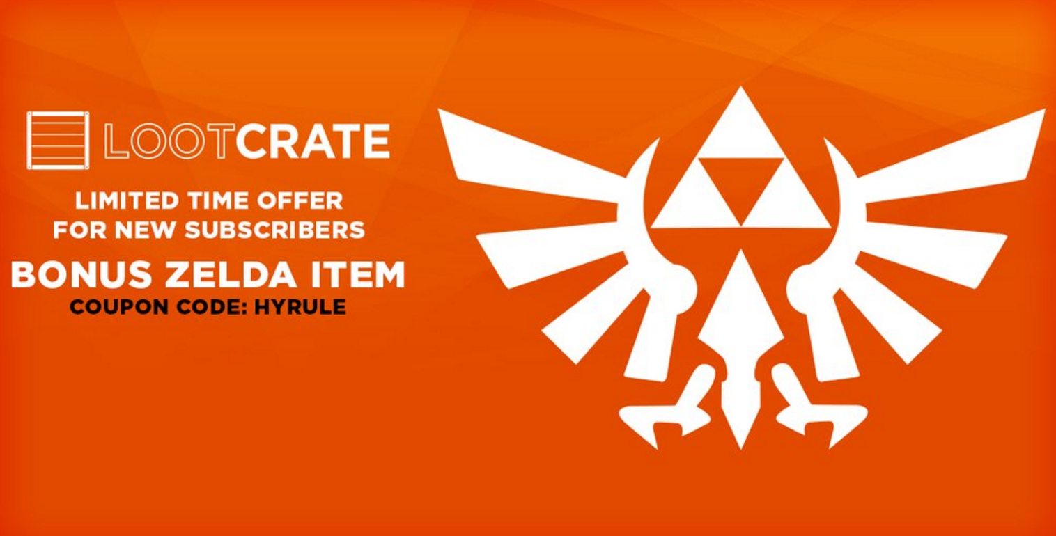 Free Zelda Wristband with Loot Crate Subscription!