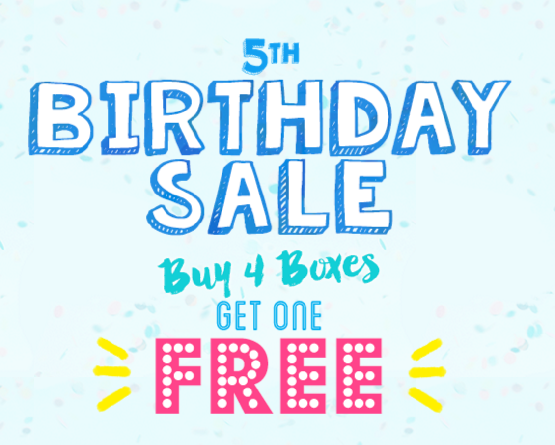 Today Only – Vegan Cuts Birthday Sale – Buy 4 Boxes Get 1 Free