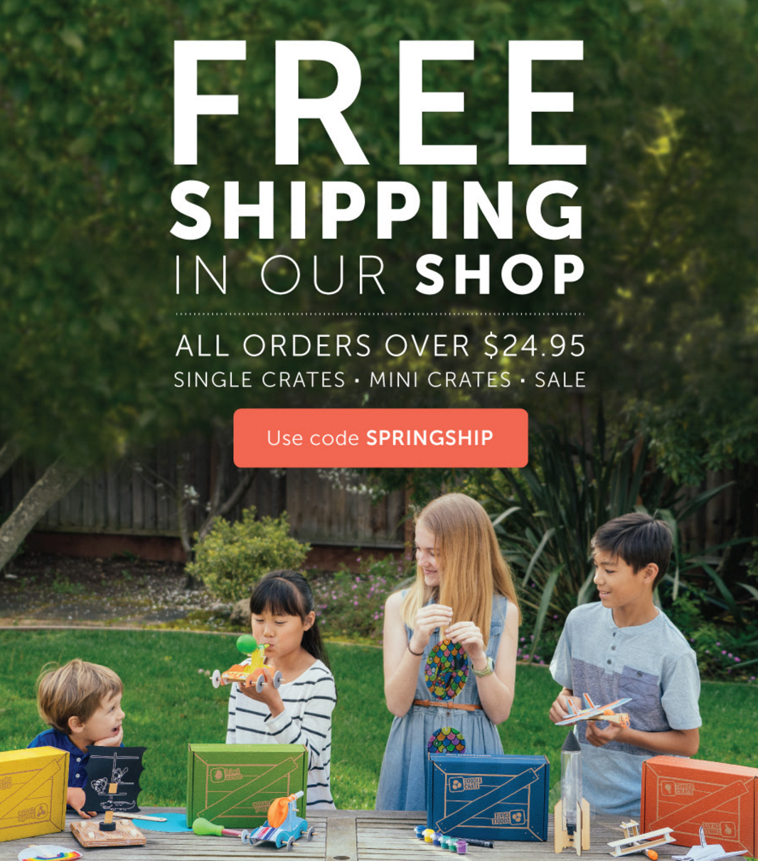 Kiwi Crate Sale: Free Shipping in Shop + 30% Off Your First Box!