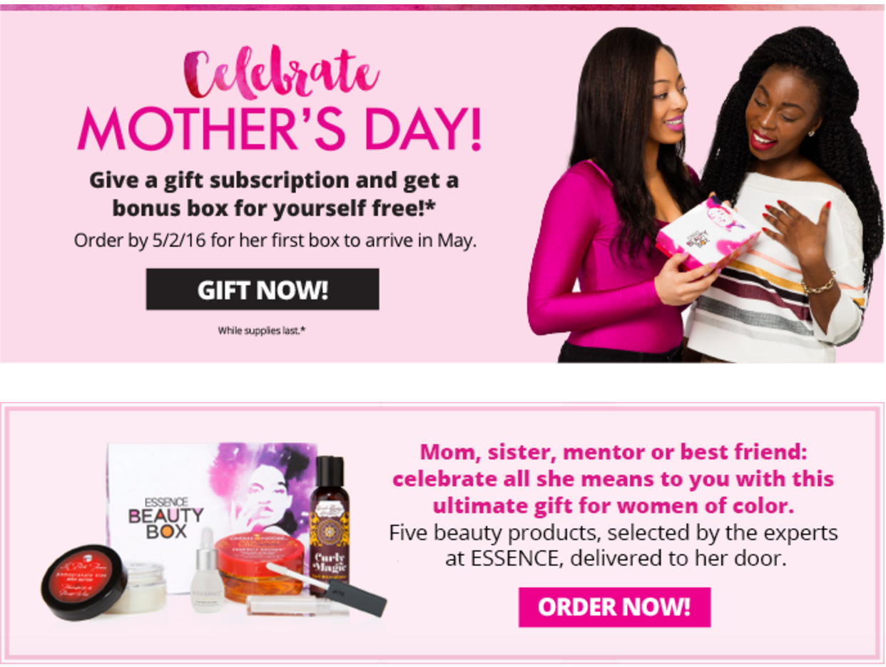 Essence Beauty Box Mother’s Day Sale – Free Extra Box!