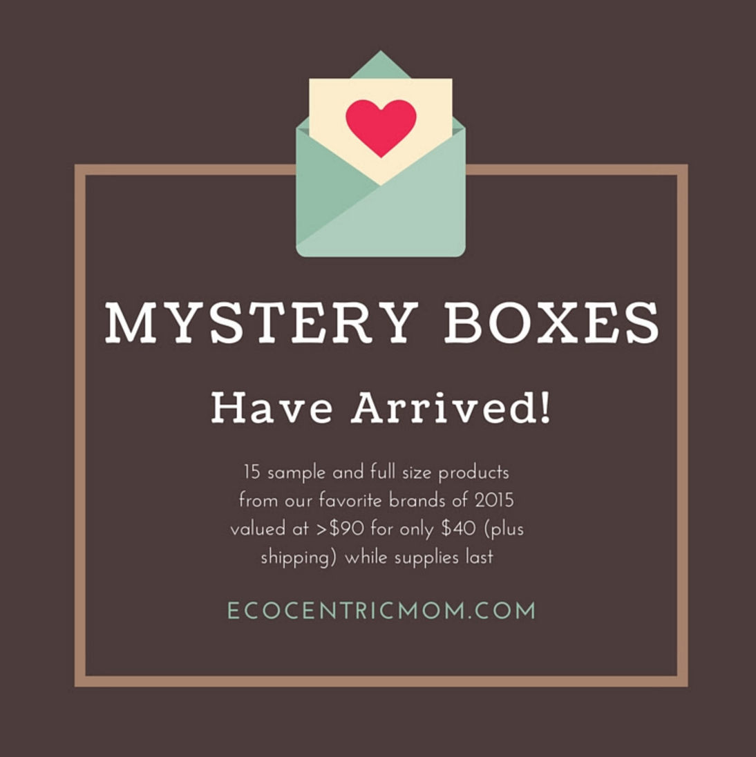 Ecocentric Mom Mystery Boxes Available Now!