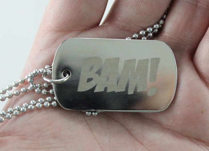 The BAM Box Subscription Box Review March 2016 - BAM box dog tag