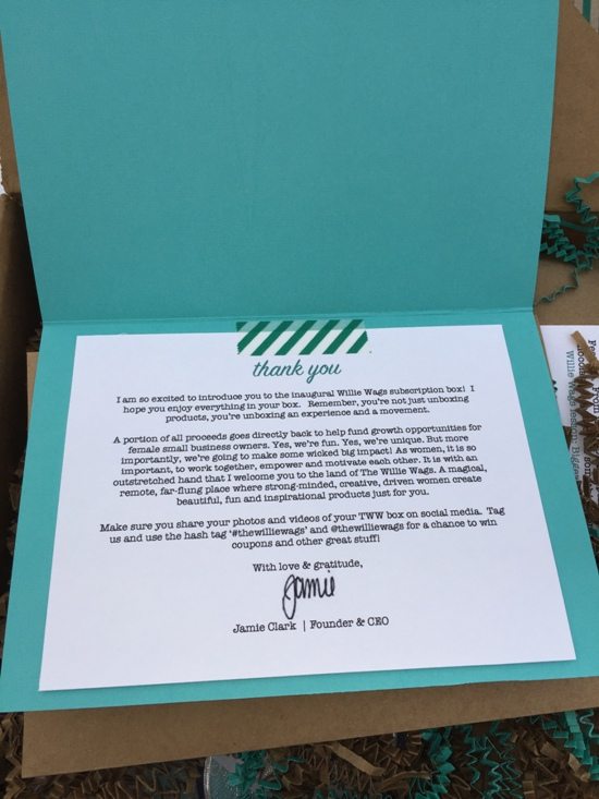 Welcome Card