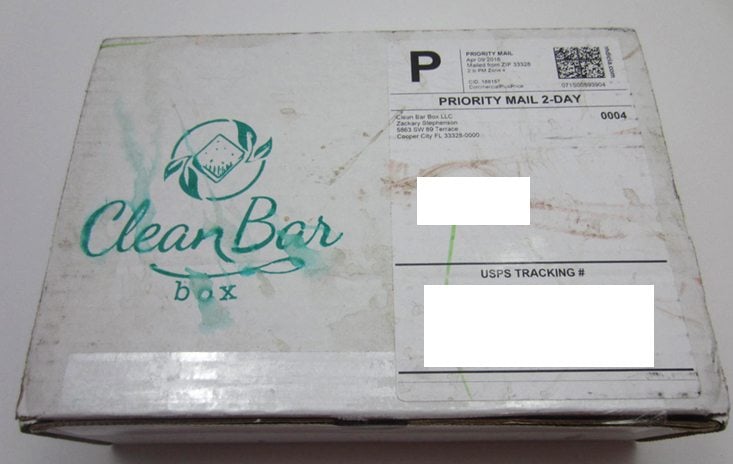 Clean Bar Box Subscription Box Review – April 2016