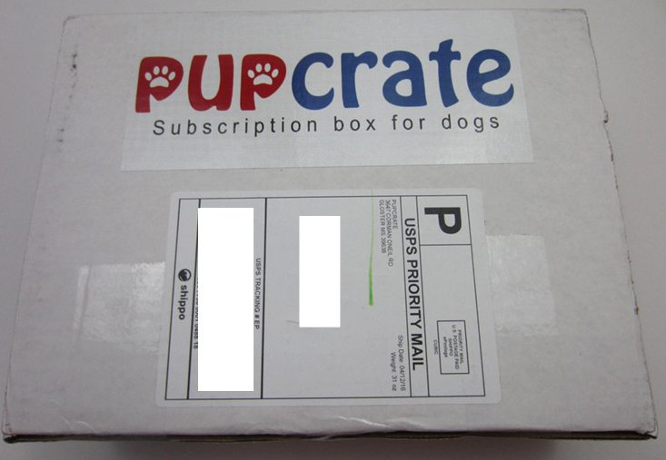 PupCrate Dog Subscription Box Review – April 2016