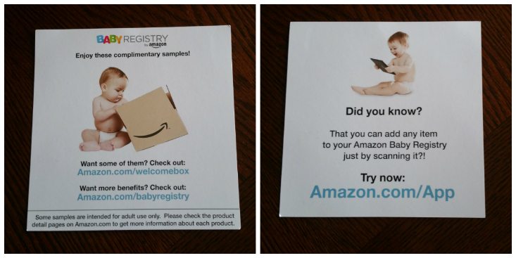 AMAZON BABY REGISTRY BOX - info