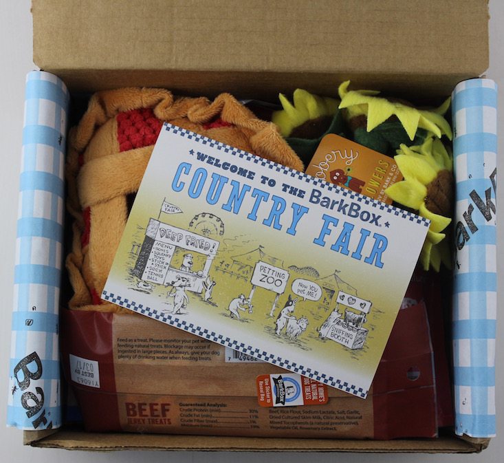 BarkBox Subscription Box Review & Coupon May 2016 - inside