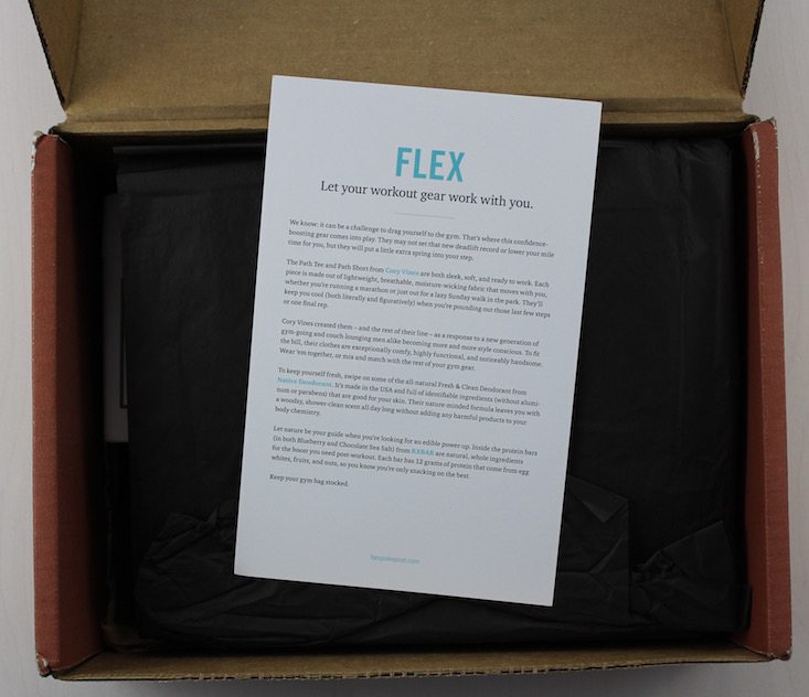 Bespoke Post Subscription Box Review + Coupon April 2016 Flex - inside