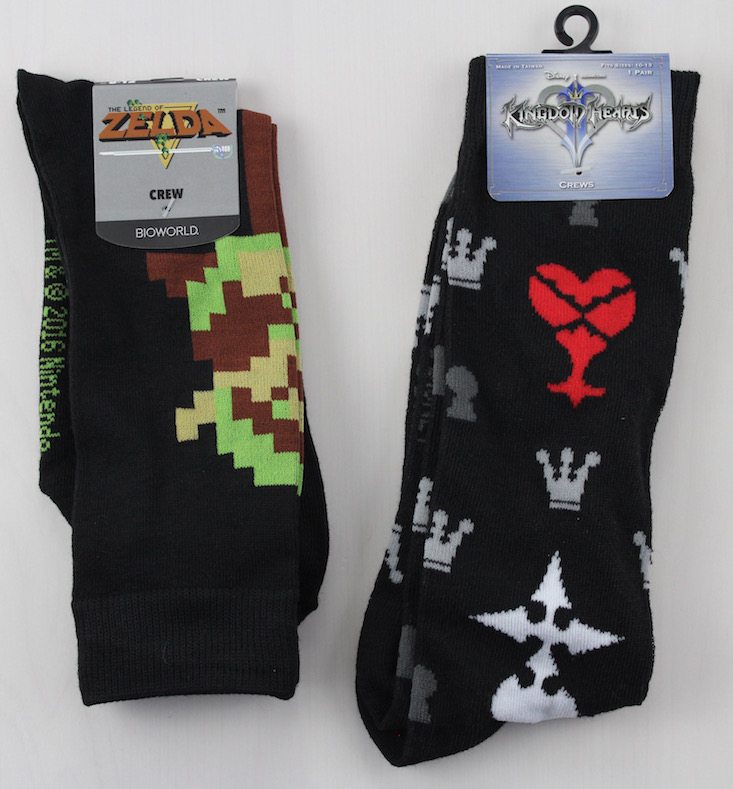 Loot Crate Level Up Subscription Box Review + Coupon April 2016 - socks