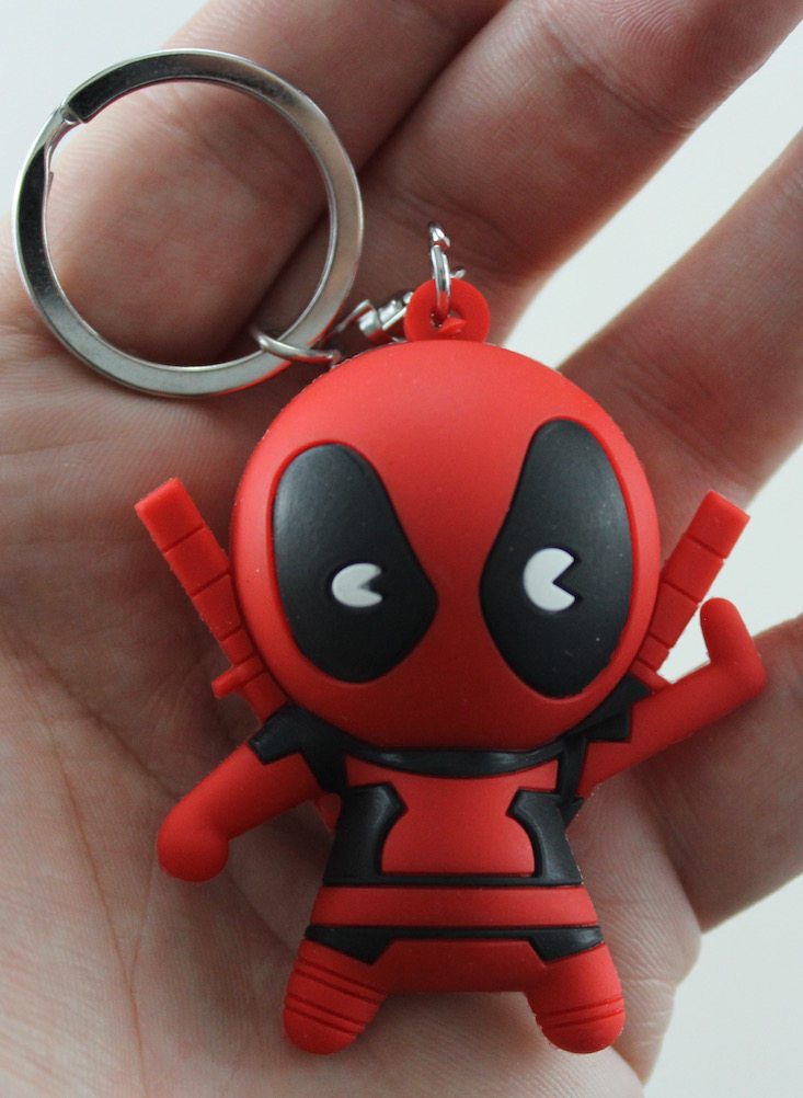 Lootaku Subscription Box Review + Coupon May 2016 - deadpool keychain