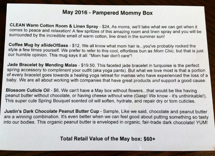 PAMPERED MOMY MAY 2016 - info 2