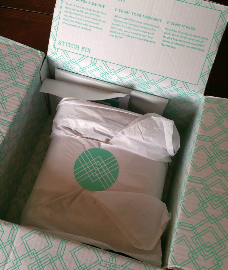 STITCH FIX MAY 2016 - packaging 1