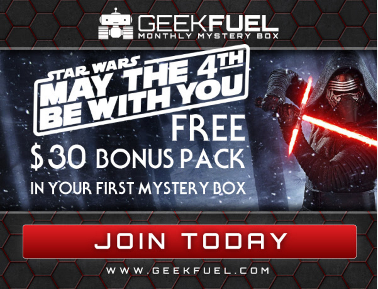 One Day Only – Geek Fuel May the 4th Be With You Coupon!