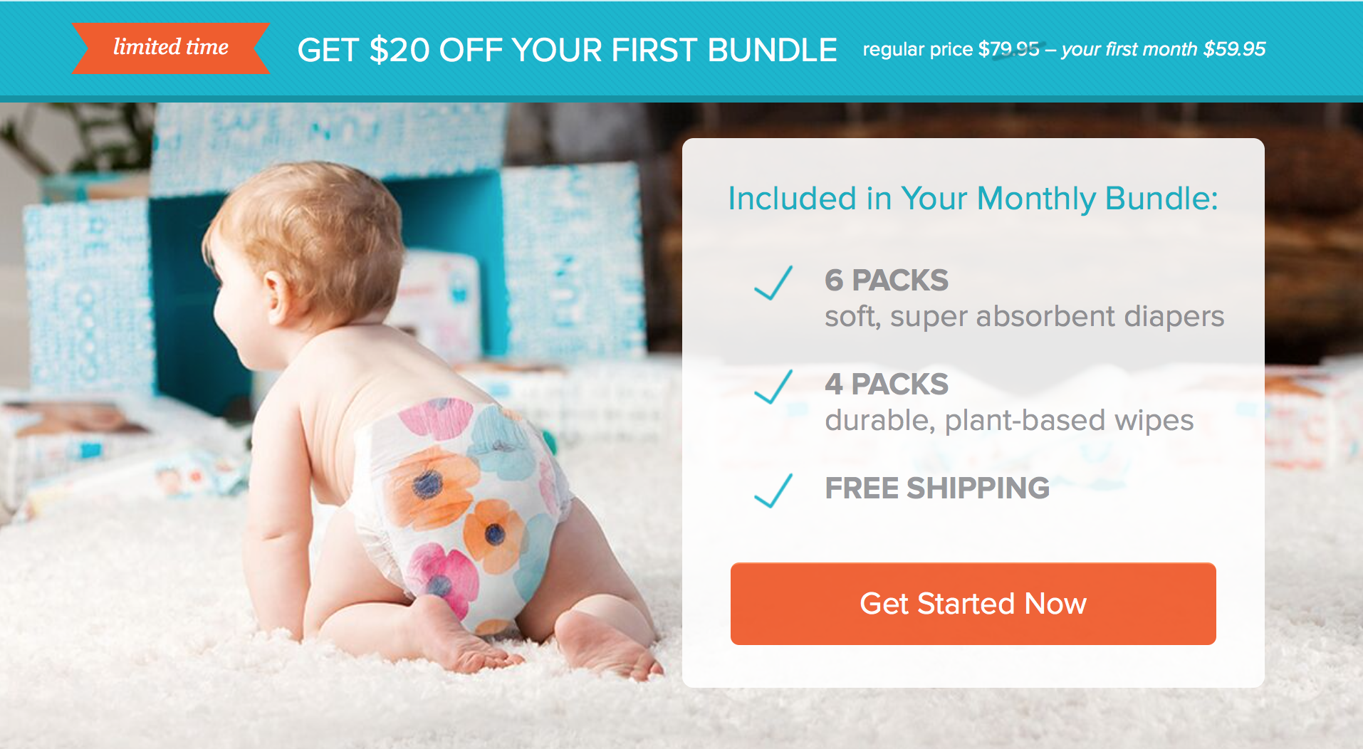 Honest Company Diaper Bundle Sale – $20 Off!