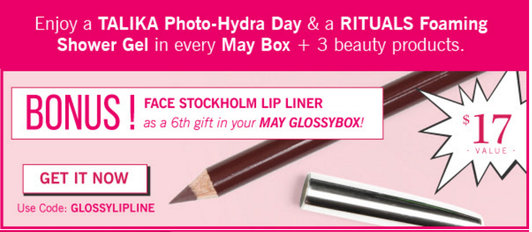 GlossyBox Coupon Code – Free Lip Liner with Subscription!