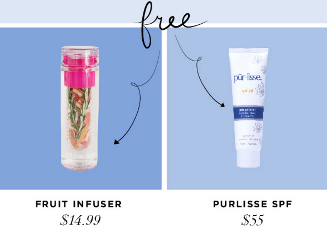 FabFitFun Memorial Day Sale – Free Fruit Infuser + Purlisse SPF