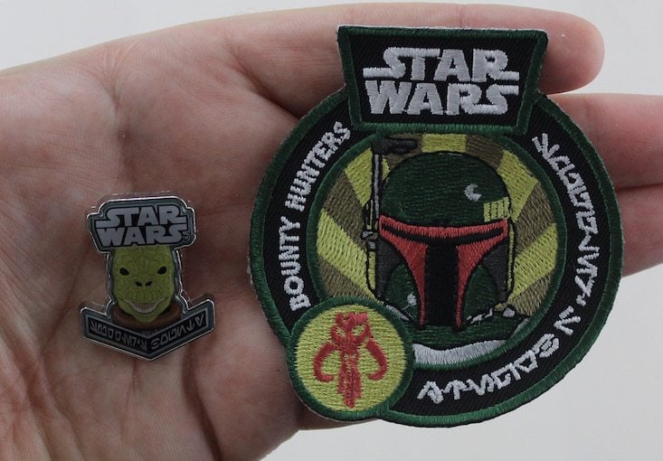 Star Wars Smugglers Bounty Subscription Box Review May 2016 - patch and pin