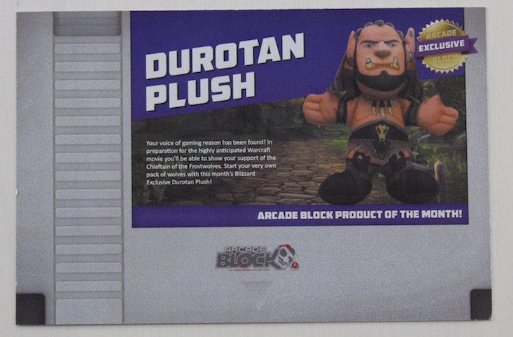 Arcade Block Subscription Box Review + Coupon May 2016 - card