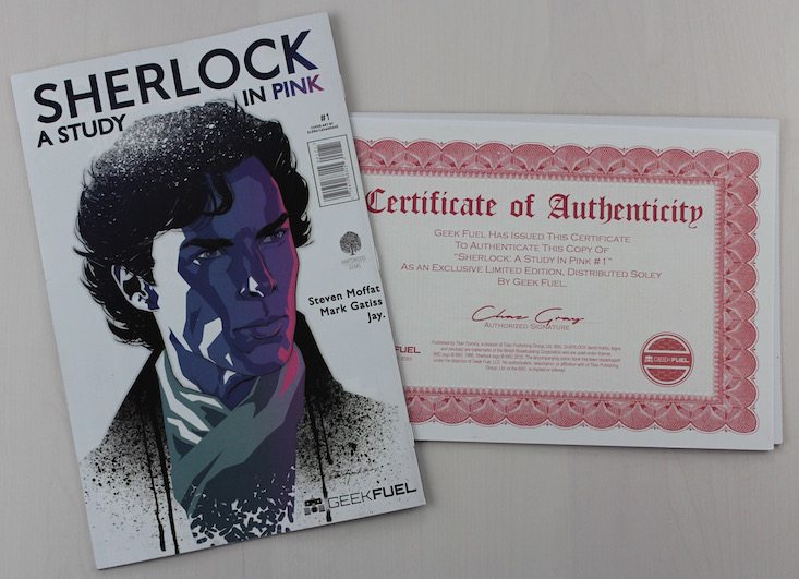 Geek Fuel Subscription Box Review + Exclusive Coupon June 2016 - Sherlock comic