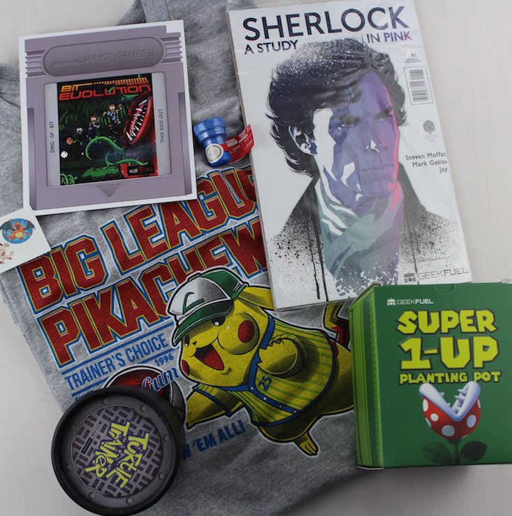Geek Fuel Subscription Box Review + Exclusive Coupon June 2016 - all items