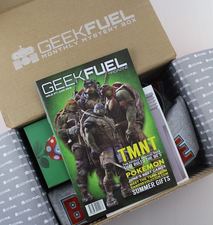 Geek Fuel Subscription Box Review + Exclusive Coupon June 2016 - inside