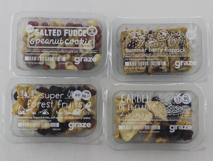 Graze Top 20 Box Review + Free Box Coupon June 2016 - snacks 1