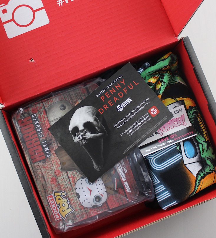 Horror Block Subscription Box Review + Coupon May 2016 - inside