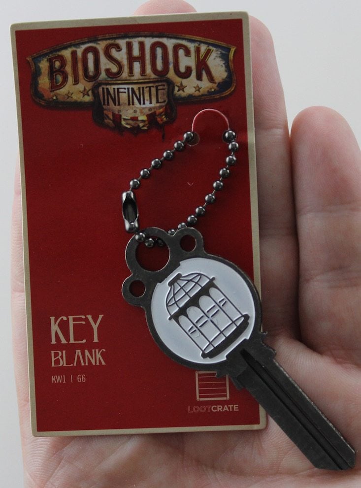 Loot Crate Subscription Box Review + Coupon June 2016 - bioshock key