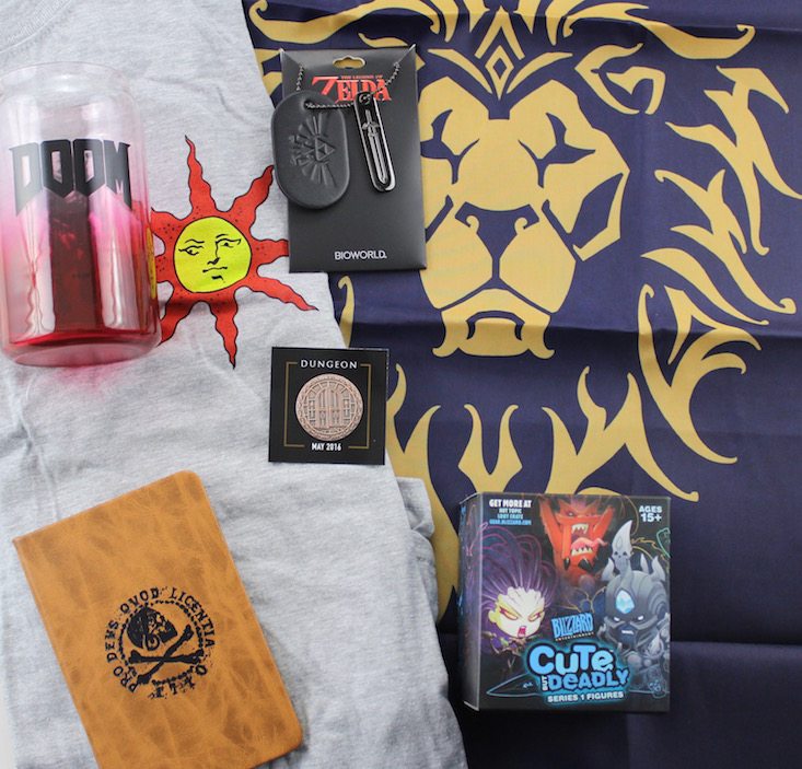 Loot Gaming Subscription Box Review + Coupon May 2016 - all items