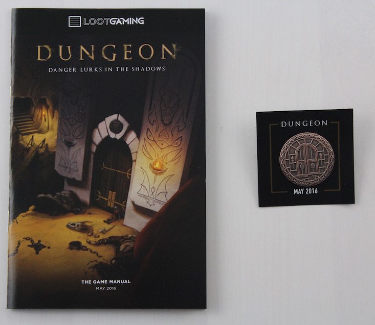 Loot Gaming Subscription Box Review + Coupon May 2016 - booklet and pin