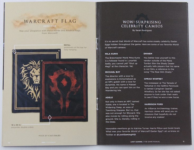 Loot Gaming Subscription Box Review + Coupon May 2016 - booklet inside