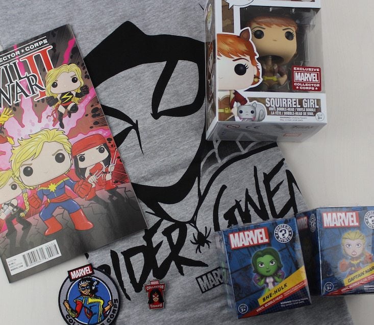 Marvel Collector Corps Subscription Box Review June 2016 - all items