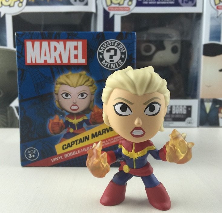 Marvel Collector Corps Subscription Box Review June 2016 - captain marvel out of box