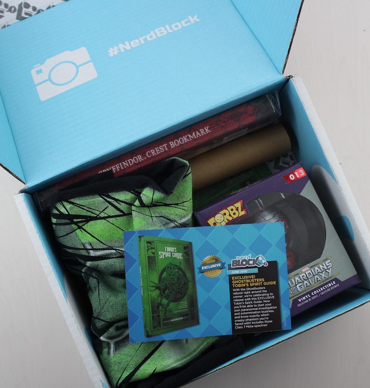 Nerd Block Subscription Box Review + Coupon June 2016 - inside
