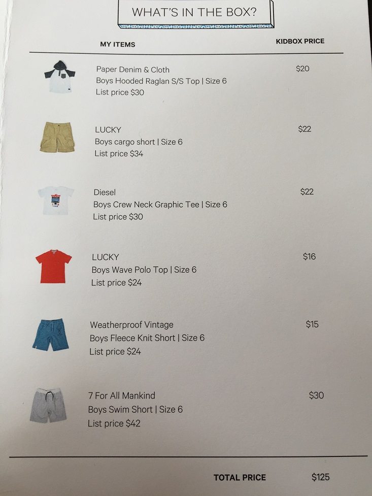 Price Sheet