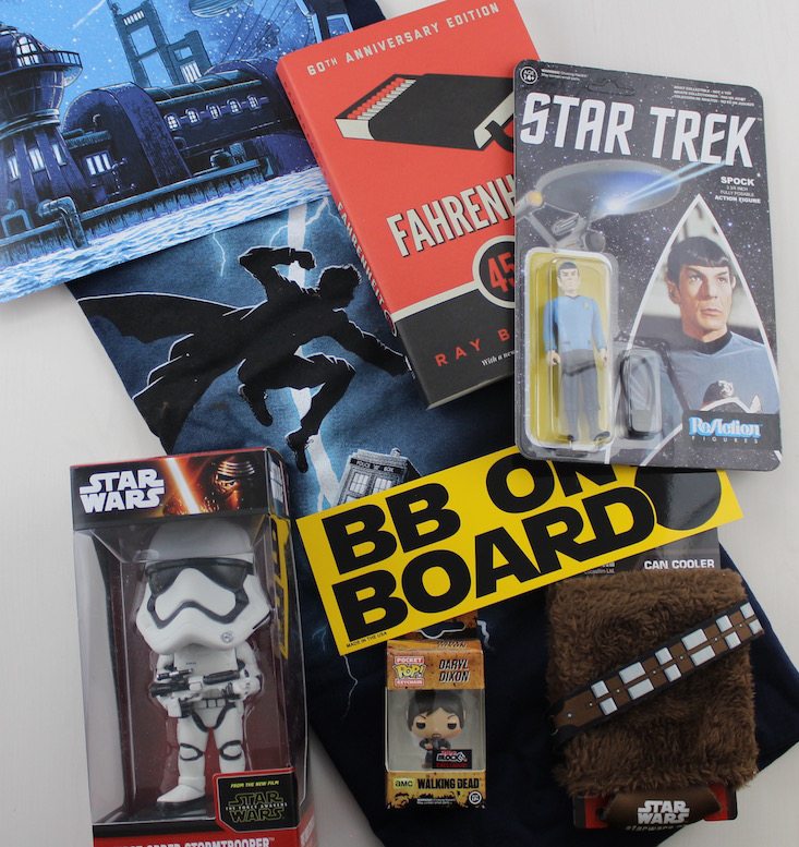 Sci Fi Block Subscription Box Review + Coupon May 2016 - all items