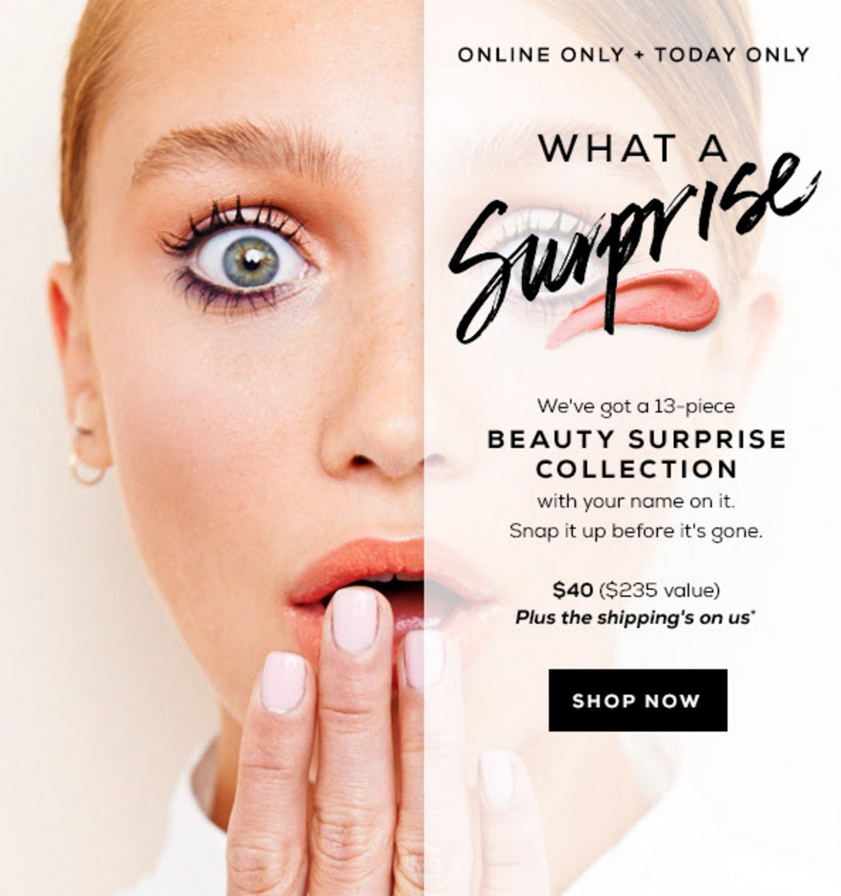 Today Only – Bare Minerals Mystery Box + Free Shipping!